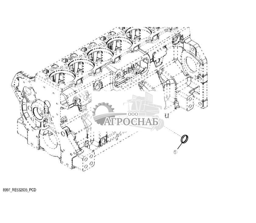 8997 Заглушка системы рециркуляции отработавших газов 